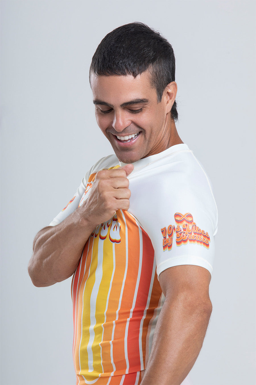 Rash Guard No-Gi Groovy Anos 70 Manga Curta