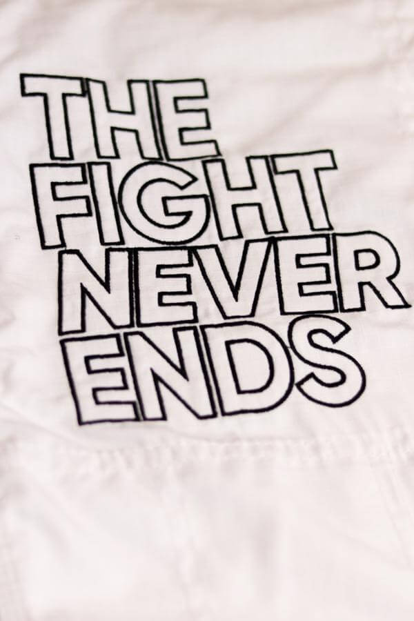 Braus Fight The Fight Never Ends Feminino Branco