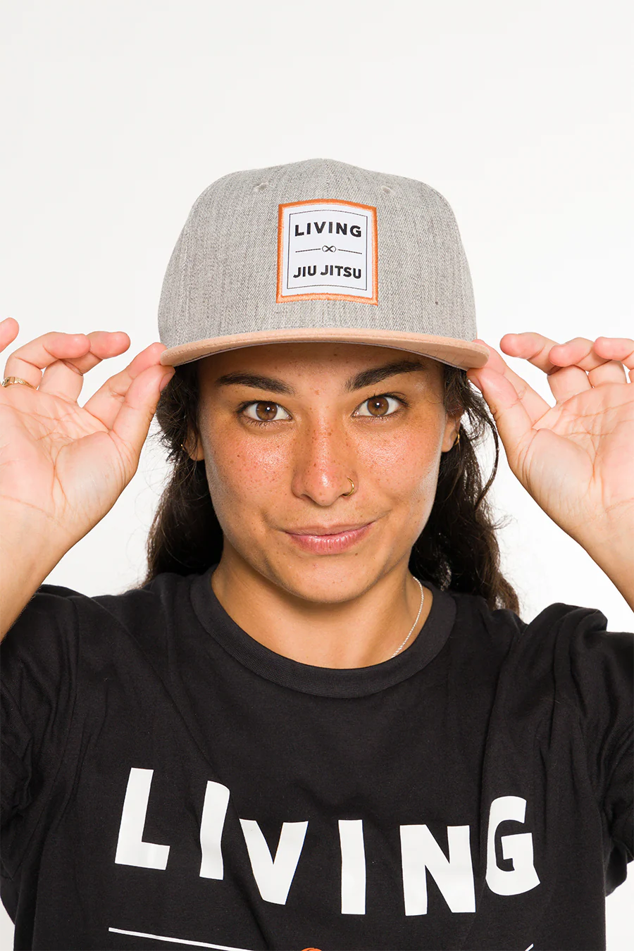 Boné Snapback Feminino Living Jiu Jitsu BRAUS - imagem 1