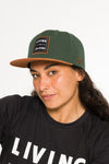 Boné Snapback Feminino Living Jiu Jitsu Verde Militar BRAUS - imagem 1