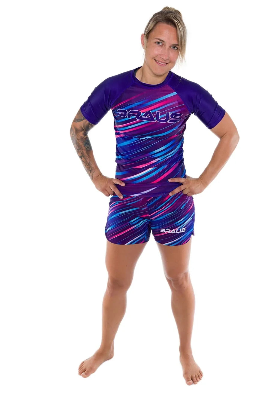 Rash Guard Neon Strike Feminino Manga Curta