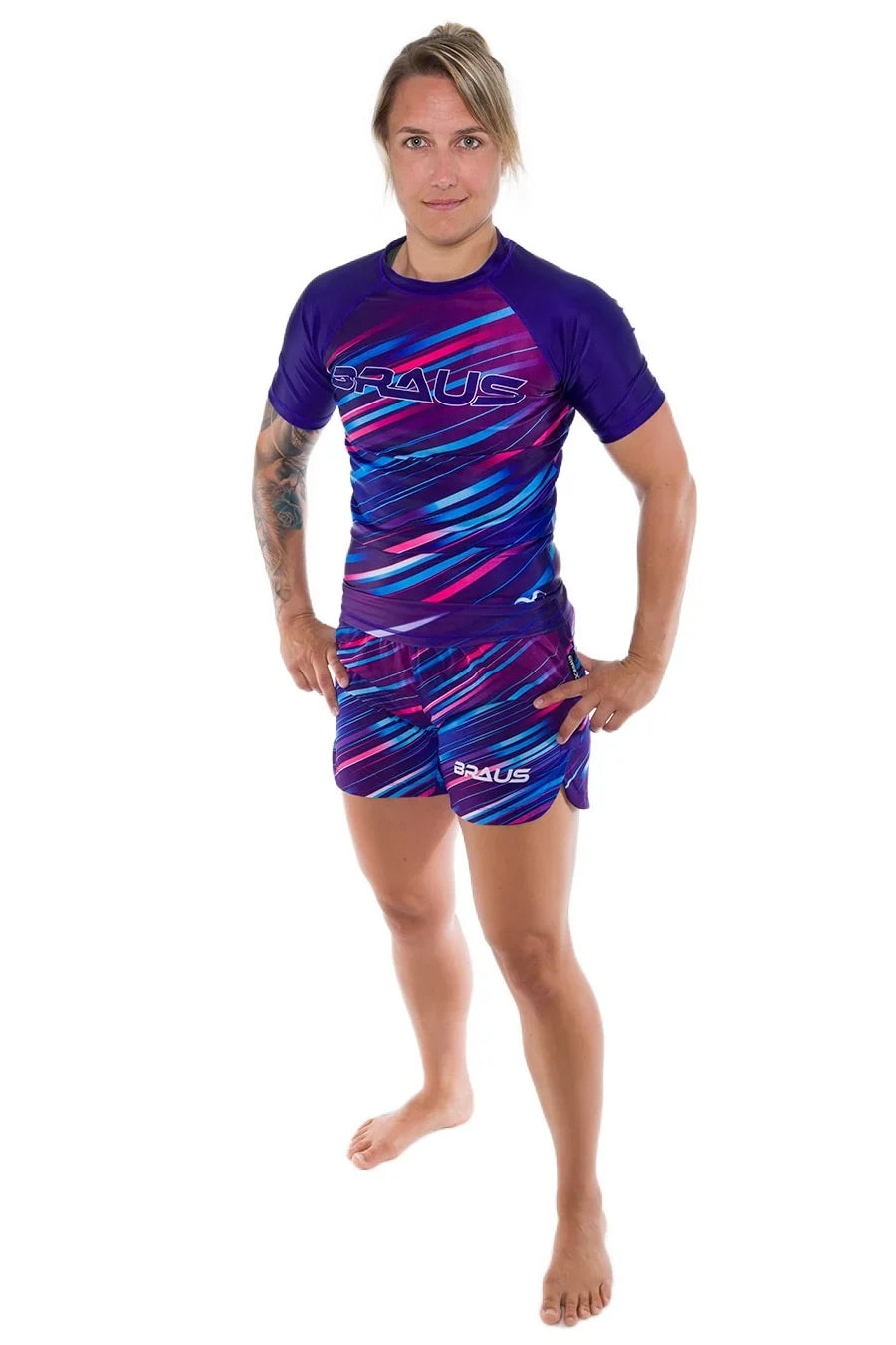 Rash Guard Neon Strike Feminino Manga Curta
