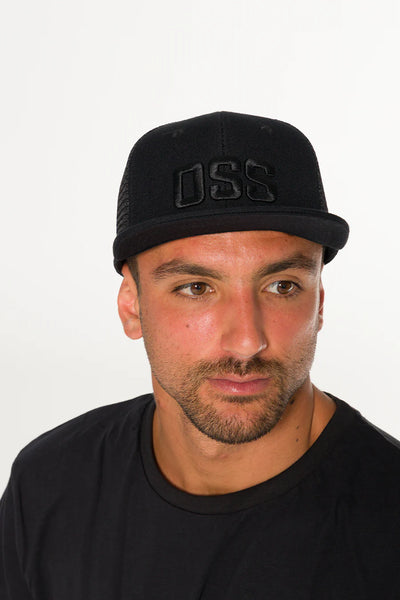 Boné OSS Trucker Snapback preto BRAUS Fight - imagem 1