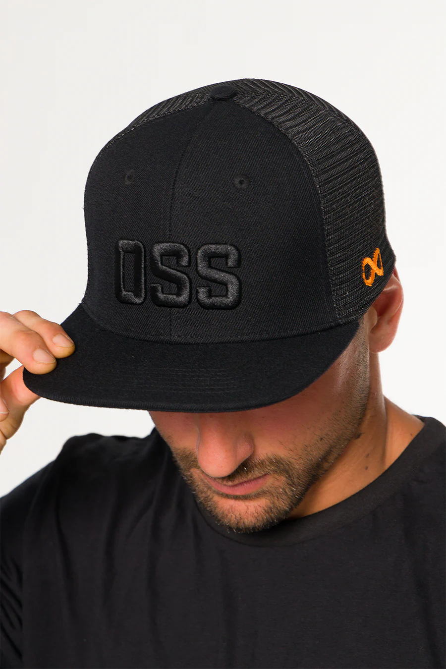Boné OSS Trucker Snapback preto BRAUS Fight - imagem 4