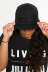 Boné OSS Trucker Snapback feminino preto BRAUS Fight - imagem 1