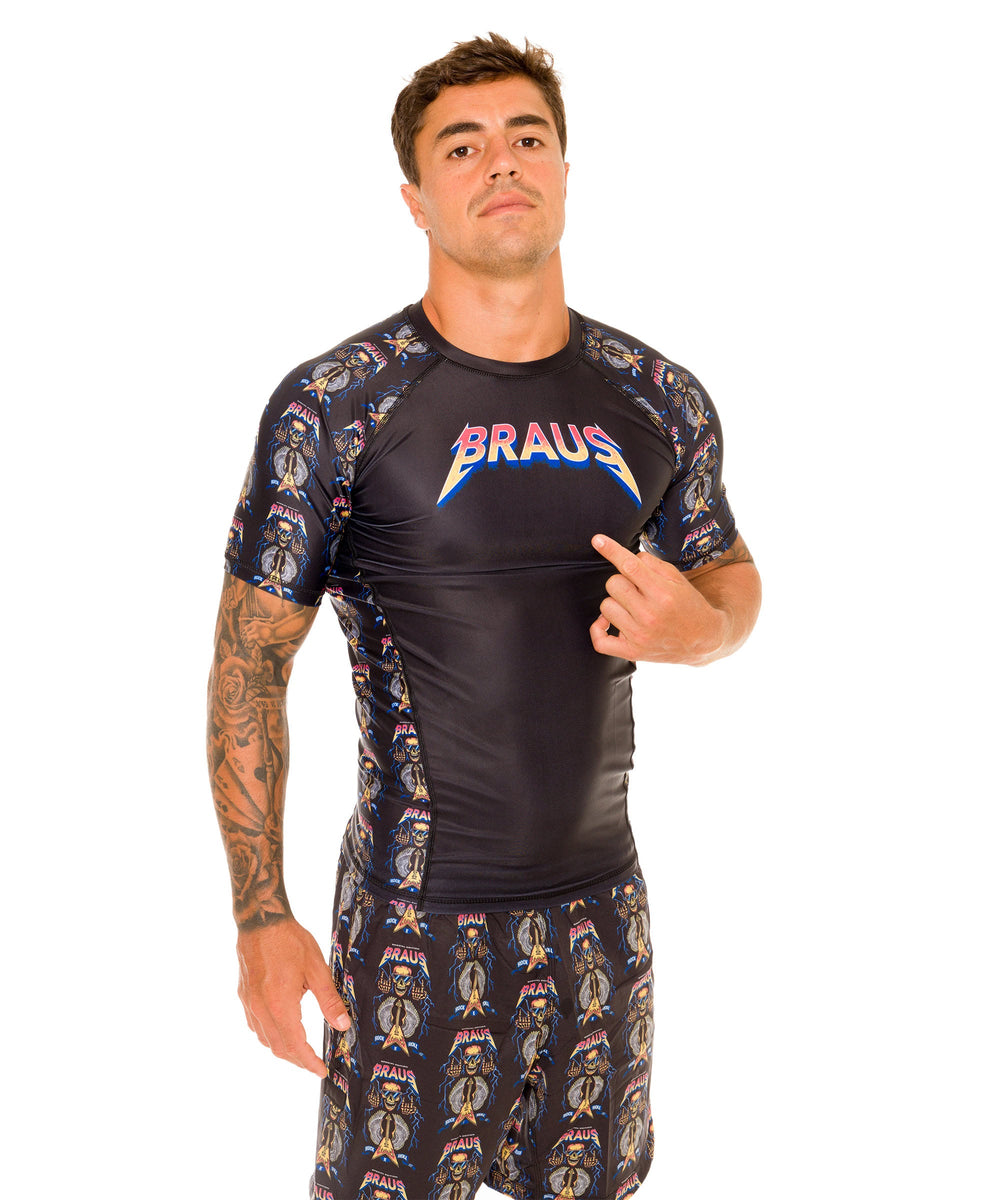 Rash Guard Rock and Roll Manga Curta