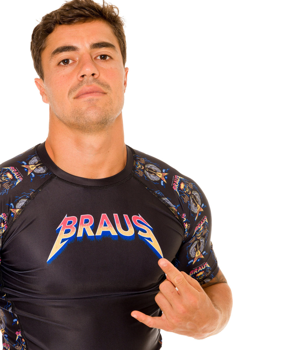 Rash Guard Rock and Roll Manga Curta