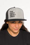 Boné Trucker Snapback Feminino The Fight Never Ends BRAUS - imagem 1