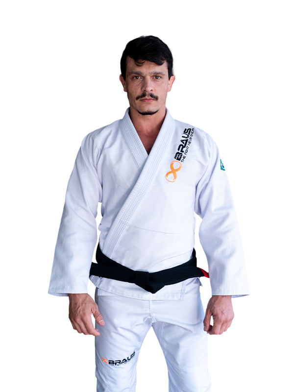 Braus Fight Brasil Jiu Jitsu Kimono Masculino Roots Branco